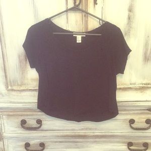 Black crop top